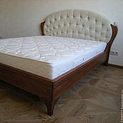 Для дома и интерьера handmade. Livemaster - original item 34. Bed with upholstered headboard. Handmade.
