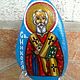 Orthodox icon, painted stone, St Nickolas, saint Nickola, paint icon. Icons. Stone. Online shopping on My Livemaster.  Фото №2