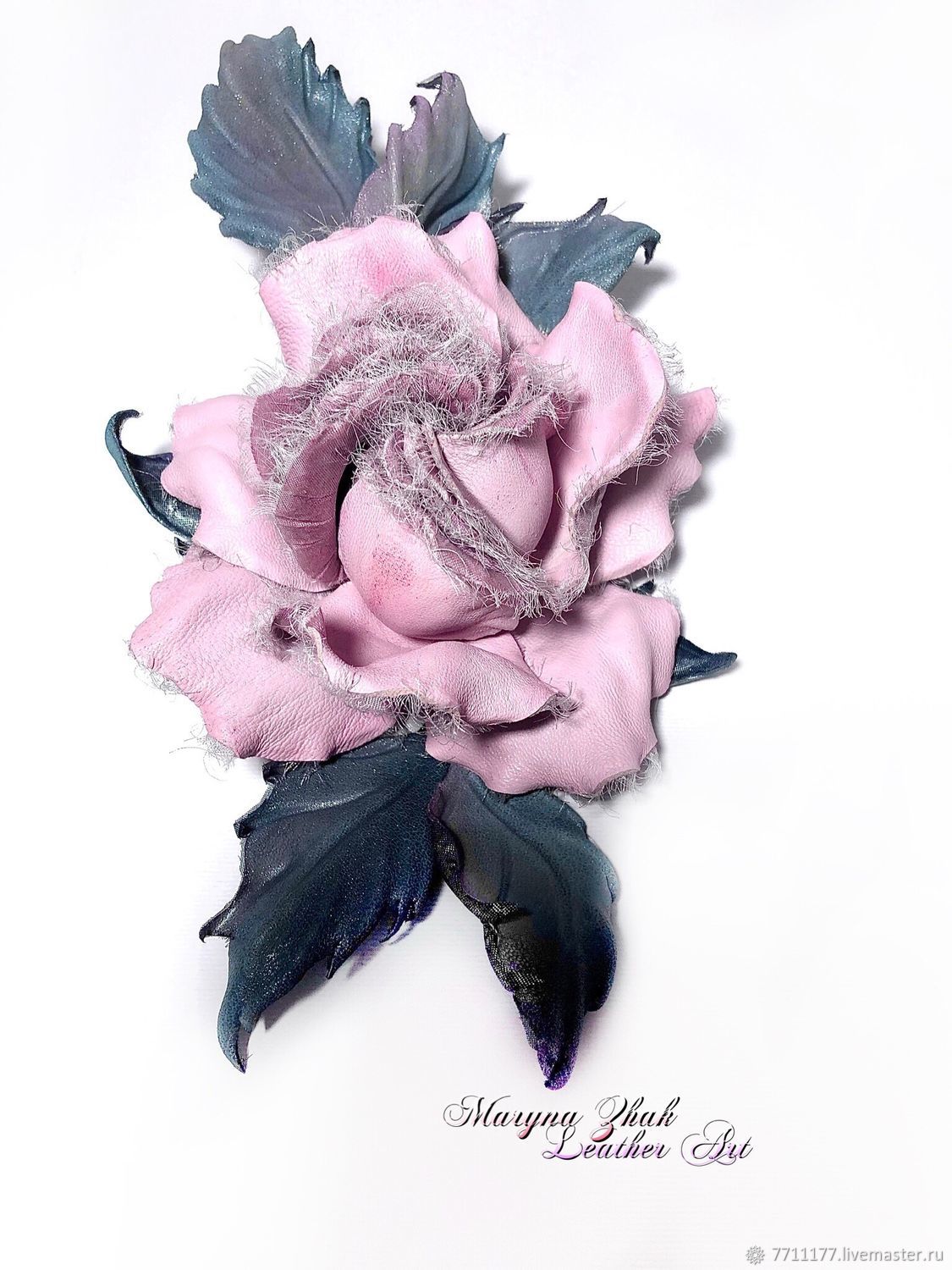 Brooch-pin: Rose in frost, Brooches, Kharkiv,  Фото №1
