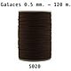 Нить для кожи круглая вощеная, полистер Galaces 020 толщина 0.5 mm, Нитки, Белгород,  Фото №1