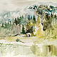 Order Watercolor diptych-a place in the mountains. Annet Loginova. Livemaster. . Pictures Фото №3