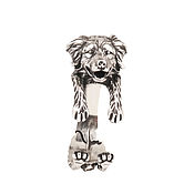 Украшения handmade. Livemaster - original item Australian Shepherd ring, personalized sterling silver dog ring. Handmade.