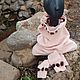 Knitted pink Snood and mitts made of Italian wool. Snudy1. NLadoga. My Livemaster. Фото №6