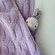 Children's lilac knitted blanket ' Zephyr', Blankets, St. Petersburg,  Фото №1