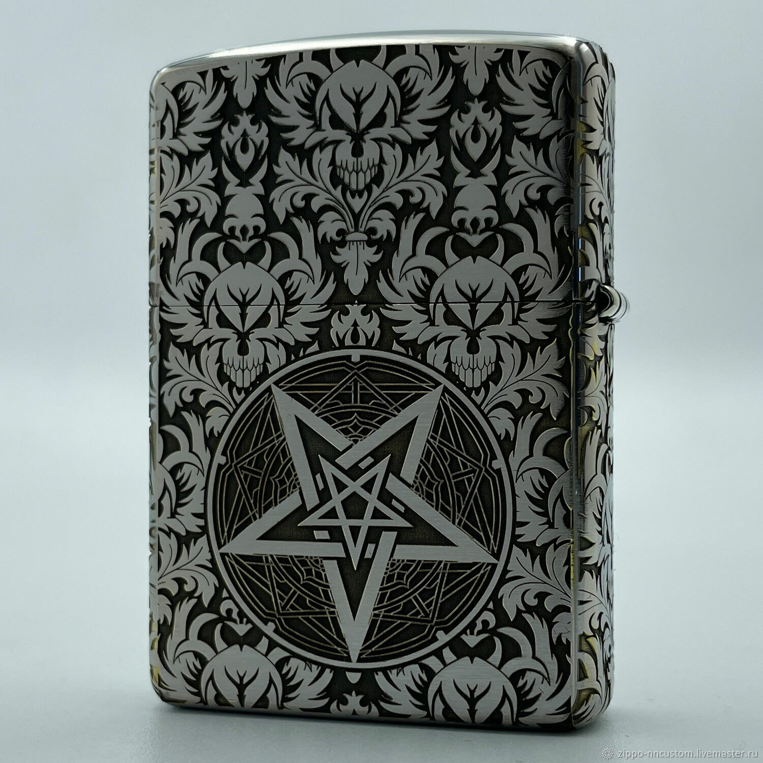 Зажигалка Zippo Armor Хром с гравировкой Baphomet в интернет-магазине  Ярмарка Мастеров по цене 9000 ₽ – PCZWMRU | Зажигалки, Нижний Новгород -  доставка по России