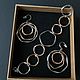 Jewelry sets: bracelet and earrings made of metal in silver and gold, Jewelry Sets, Voronezh,  Фото №1