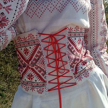 Аксессуары ручной работы. Ярмарка Мастеров - ручная работа Пояс корсетный женский Аленушка. Handmade.