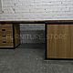  Угловой стол лофт из ясеня. Столы. furniture store. Ярмарка Мастеров.  Фото №4
