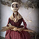 Скелет миссис Beatrice Tracey. Интерьерная кукла. Мир кукол Лоры Пинтсон. Интернет-магазин Ярмарка Мастеров.  Фото №2