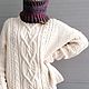 Заказать Свитер женский вязаный вручную. Knitting_larka. Ярмарка Мастеров. . Свитеры Фото №3