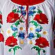 Women's embroidered blouse 'Field bouquet' ZHR3-242. Blouses. babushkin-komod. My Livemaster. Фото №5