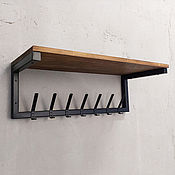 Для дома и интерьера handmade. Livemaster - original item Wall hanger for dressing room or hallway in loft style. Handmade.