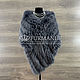Order Fur stole made of natural raccoon fur in gray color. Olga Lavrenteva. Livemaster. . Wraps Фото №3