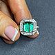 Резерв! 17.5 Кольцо с турмалином ИЗУМРУД 4.60 ct. Кольца. Елена. Ярмарка Мастеров.  Фото №9