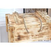 Для дома и интерьера handmade. Livemaster - original item Wooden box with handles. Handmade.