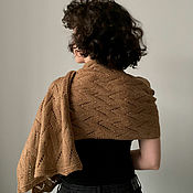 Аксессуары handmade. Livemaster - original item Camel Scarf Women`s knitted, Men`s wool scarf beige soft. Handmade.