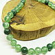 Beads made of natural green aventurine Forest 47 cm. Beads2. Selberiya shop. My Livemaster. Фото №5
