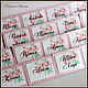 Table name cards 'Pink graphite' with peonies, Card, St. Petersburg,  Фото №1