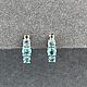 Серьги с голубыми апатитами 2,16 ct, Серьги классические, Уфа,  Фото №1