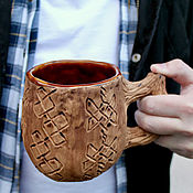 Посуда handmade. Livemaster - original item LARGE mug Custom ceramic half liter cup. Handmade.