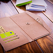 Канцелярские товары handmade. Livemaster - original item Paper folder folder for notepad size 11*21cm. Handmade.