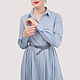 Shirt dress is long with a wide skirt of any color and size. Dresses. Yana Levashova Fashion. My Livemaster. Фото №4