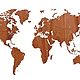 Карта мира Wall Decoration Exclusive 130х78 (Африканское Сапеле). Карты мира. Александр (Mybestbox). Интернет-магазин Ярмарка Мастеров.  Фото №2