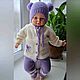 Вязаный комплект. Комплекты одежды для малышей. Людмила Астапова. Интернет-магазин Ярмарка Мастеров.  Фото №2