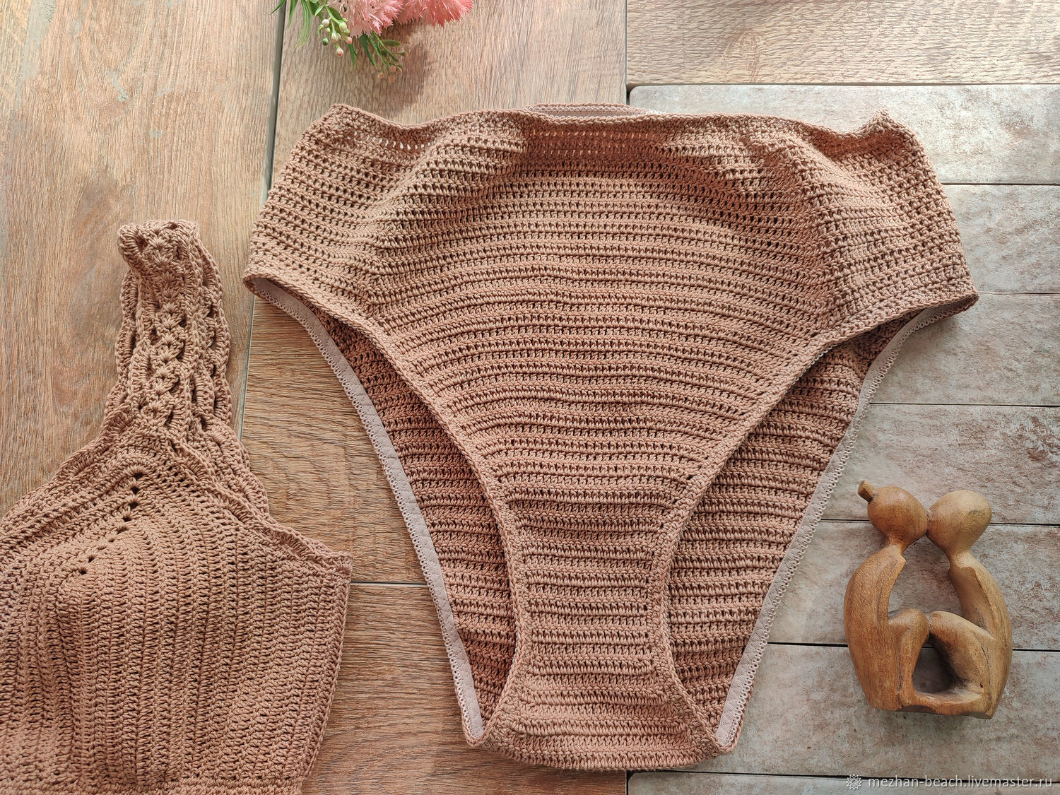 Swimwear CROCHETED BIKINI PANTIES "OYA" купить на Ярмарке Мастеров