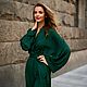 Dress-robe ' Emerald Kimono'. Dresses. Alexandra Maiskaya. Online shopping on My Livemaster.  Фото №2