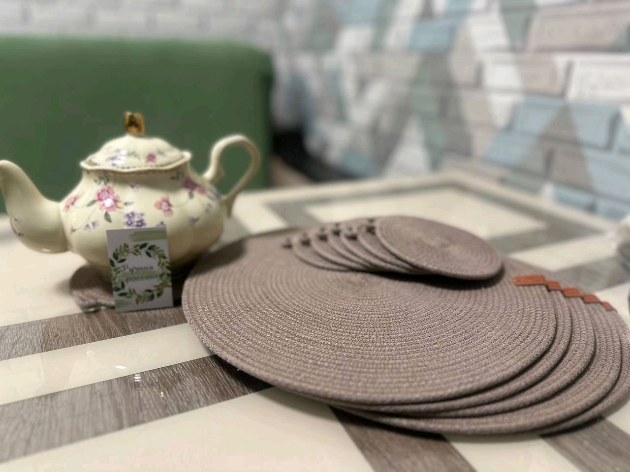 Сервирочные салфетки из хлопокового шнура( средняя жесткость) в ...