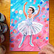 Painting Ballerina Acrylic Young Ballerina 18 x 24 Canvas. Pictures. matryoshka (azaart). Online shopping on My Livemaster.  Фото №2