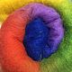 Cardoons NZ. Rainbow. 27 MD Germany. wool for felting. Carded Wool. KissWool. My Livemaster. Фото №4