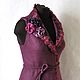Валяный жилет "Violet". 44 -46р. Жилеты. Felt&Lar. Ярмарка Мастеров.  Фото №6