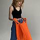 Orange shopper bag. Shopper. cashmerestory. Online shopping on My Livemaster.  Фото №2