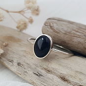 Украшения handmade. Livemaster - original item Ring with black onyx.. Handmade.