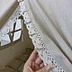 Вигвам лён с хлопковым кружевом под заказ. Вигвам. Маргарита tipi_workshop. Интернет-магазин Ярмарка Мастеров.  Фото №2
