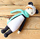 Lalalala doll in Panda costume on motives of Lalylala, Stuffed Toys, Saki,  Фото №1