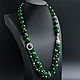 Necklace chrysoprase and pearls LEOPARD. Necklace. NINASilverBox (SilverBox). Online shopping on My Livemaster.  Фото №2