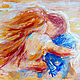 Painting "Love ..."   inc 17,7x12 oil on canvas, Pictures, Kishinev,  Фото №1