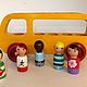 Wooden car Bus with passengers School. Rolling Toys. Shop Grizunok teether. Online shopping on My Livemaster.  Фото №2
