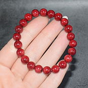 Украшения handmade. Livemaster - original item Natural Coral Bracelet made of natural red coral. Handmade.