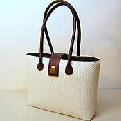 Сумки и аксессуары handmade. Livemaster - original item Women`s handbag made of Italian genuine leather. white. Handmade.