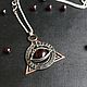 Всевидящее Око (кулон wire wrap, бычий глаз). Кулон. В гостях у Феечки (Ирина) Wire Wrap. Ярмарка Мастеров.  Фото №8