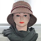 Аксессуары handmade. Livemaster - original item Demi-season classic tweed panama hat. Handmade.