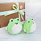 Paired Plush Frogs 2 pcs. Fun. fairy Polina. My Livemaster. Фото №5