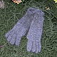 Order Grey down gloves for women. Down shop (TeploPuha34). Livemaster. . Gloves Фото №3