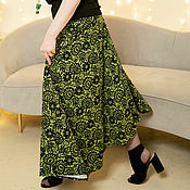 Одежда handmade. Livemaster - original item Knitted floor-length skirt with a wide yoke. Handmade.