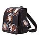 Women's backpack 'Angry cats'. Backpacks. Pelle Volare. Online shopping on My Livemaster.  Фото №2