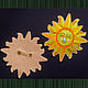 Slavic sun Brooch-badge embroidered on felt. Folk decorations. materials for creative Anna Sintez. Online shopping on My Livemaster.  Фото №2